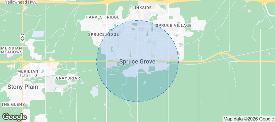 Spruce Grove Airbnb map